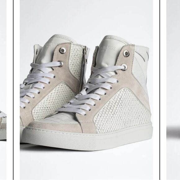 ZADIG & VOLTAIRE High Flash Keith Sneakers New - Picture 1 of 13